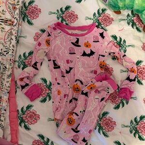 Little Sleepies Pink Halloween Pajama Set